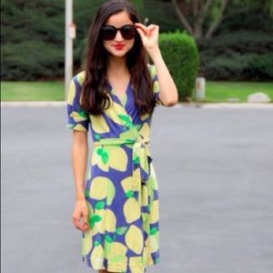 Lilly Pulitzer Rare Lemon Drop Wrap Dress